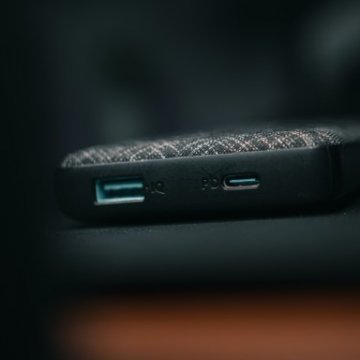 side view of a power bank